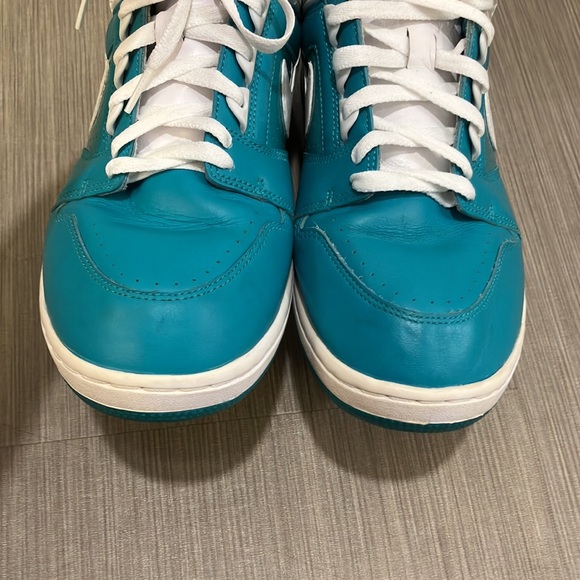 Nike Supreme x Air Force 2 Low Teal sneakers in teal green color Size 10.5 - Picture 6 of 12
